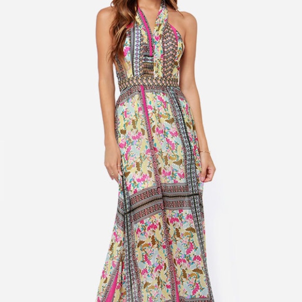 Halter maxi dress